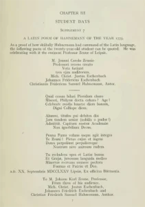 Poem written for Professor and grasp over 8 languages by Christian Friedrich Samuel Hahnemann at a young age of 21.